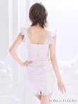 画像6: 【ROBE de FLEURS/ローブドフルール】サイドレース切替/ フラワー刺繍レース/ タイトミニ/ ミニドレス/ キャバドレス　[OF2] (6)