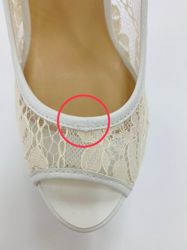 画像3: 訳あり商品☆汚れとキズあり☆【ANGEL R/エンジェルアール】オープントゥ/リボン/14cmヒール/パンプス[OF2] (3)