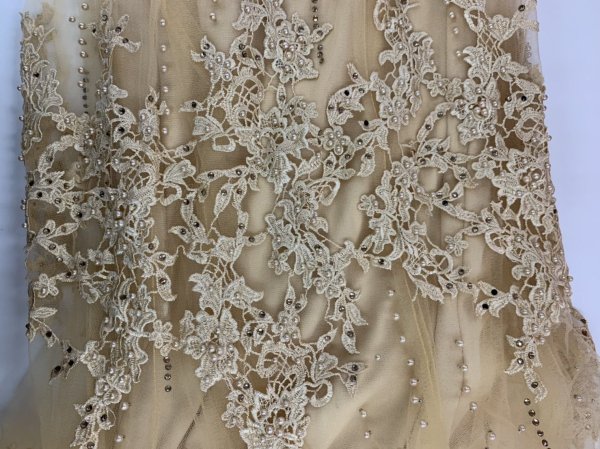 画像7: 訳あり商品☆汚れなど☆【Lip line/リップライン】ビジュー/ 刺繍/ ノースリーブ/ キャバドレス/ ロングドレスl ong[OF05] (7)