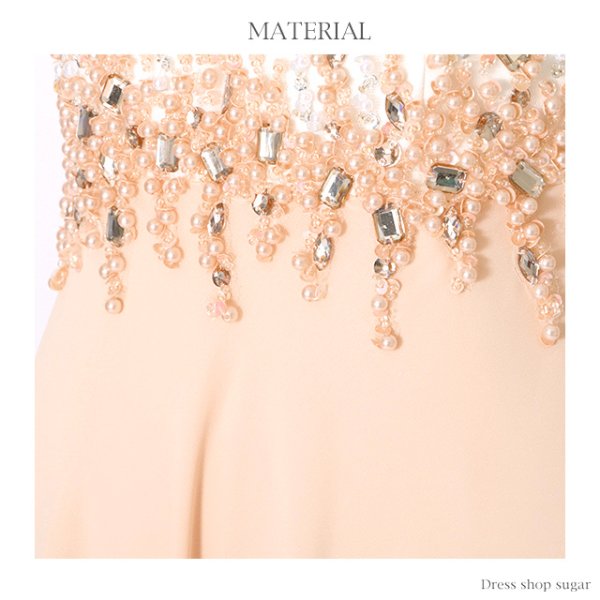 画像7: 【Lip line/リップライン】ハイウエスト/シフォンロング/ベアロング/キャバドレスlong[HC03] (7)