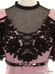 画像7: XSサイズあり【Glossy/グロッシー】長袖/ レース/ ラップ/ ビーズ/ チュール/ セットアップ/ タイト/ ミニドレス/ キャバドレス[OF08] (7)