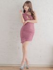 画像6: sugar限定カラーあり ☆XS-Lサイズあり【ROBE de FLEURS Glossy/ローブ・ド・フルール グロッシー】ルージュジップ /アシメライン/ タイト / ミニドレス/ キャバドレス[OF2] (6)