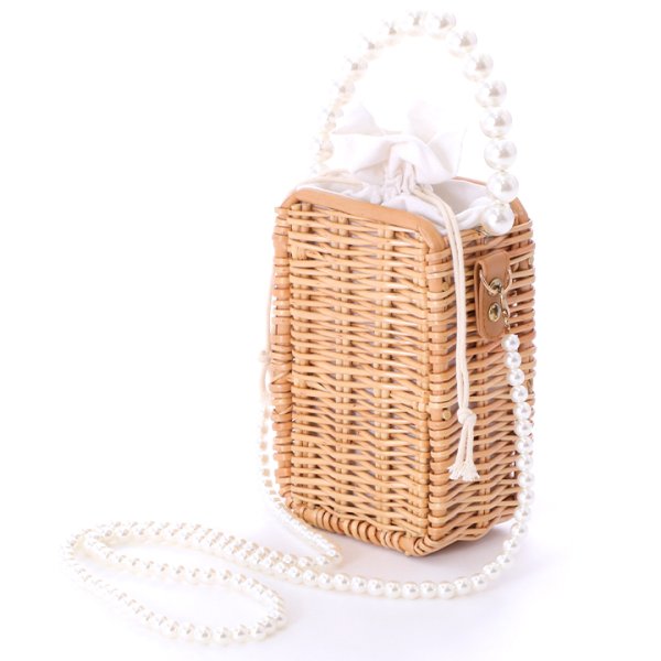 画像7: 【即日発送】パールスクエアカゴバッグ[YMT] (7)