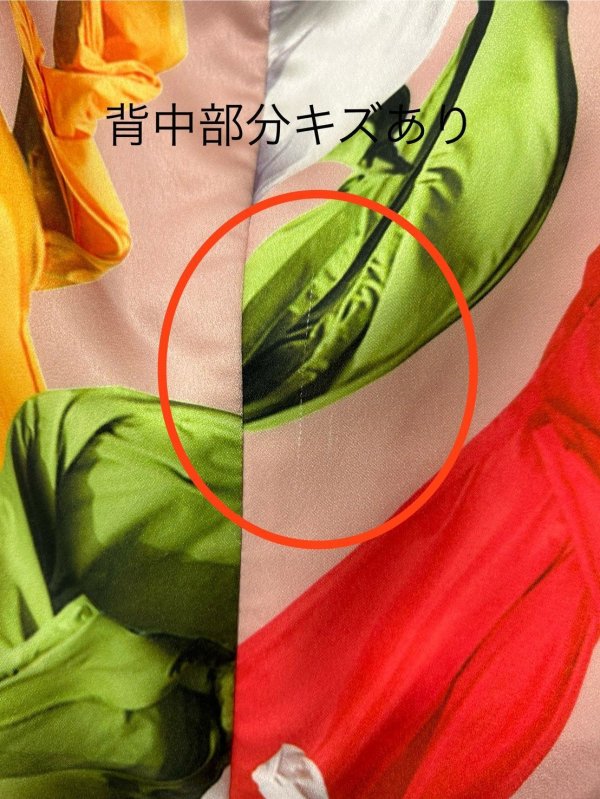 画像2: ※訳あり商品(背中部分キズあり)XS-Lサイズあり【ERUKEI エルケイ】Aライン/ プリント/ノースリーブ/ ワンピース/ ロングドレス / キャバドレス long[OF2] (2)