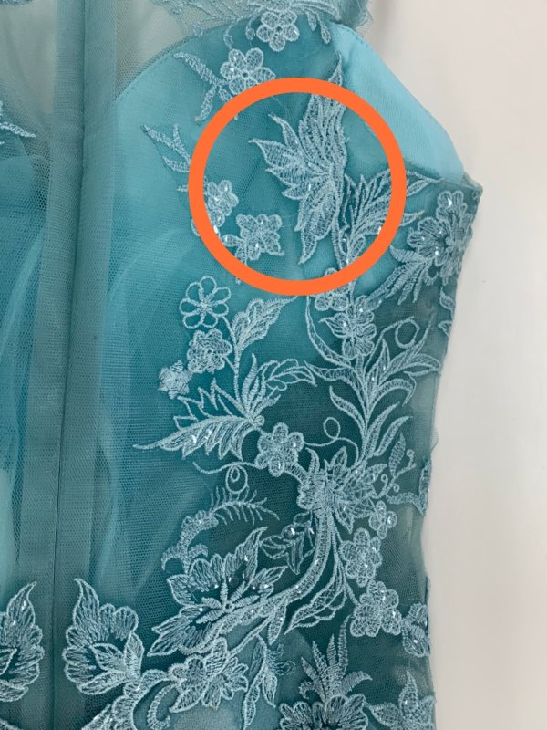 画像12: 訳あり商品☆一部汚れあり☆【Lip line/リップライン】ワンカラー/ フラワー刺繍/ サイドシアー/ ノースリーブ/ ストレッチ/ タイト/ ロングドレス/ キャバドレス long[HC03] (12)