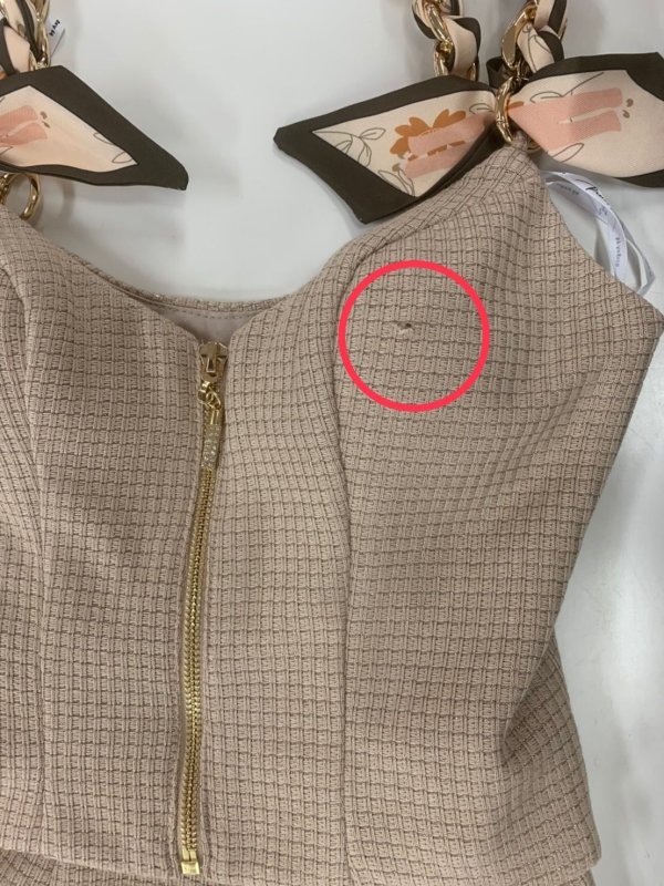 画像19: 訳あり商品☆穴開きあり☆XSサイズあり【PURESS/ピュアレス】 ショルダースカーフ/ ファスナー/ セパレート/ タイト/ マイクロミニドレス/ セットアップ/ ミニドレス/ キャバドレス[OF5] (19)