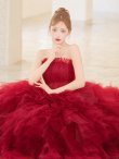 画像2: 【couture an/クチュールアン】ベア/ ラメ/ チュール/ レース/ フリル/ スピンドル/ フレア/ プリンセス/ ロングドレス/ キャバドレス long[OF05] (2)