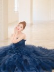 ネイビー　モデル：明日花キララ　身長：162cm 着用サイズ：S (XS〜M)サイズ