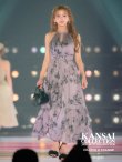 画像3: 【藤崎つかさ/関西コレクション着用】XS-Lサイズあり【DEA./ディア】Halter flower long dress/ サテン/ ホルターネック/ リボン/ 花柄/ フレア/ ギャザー/ ワンピース/ ミディアムドレス/ キャバドレス long[OF08] (3)