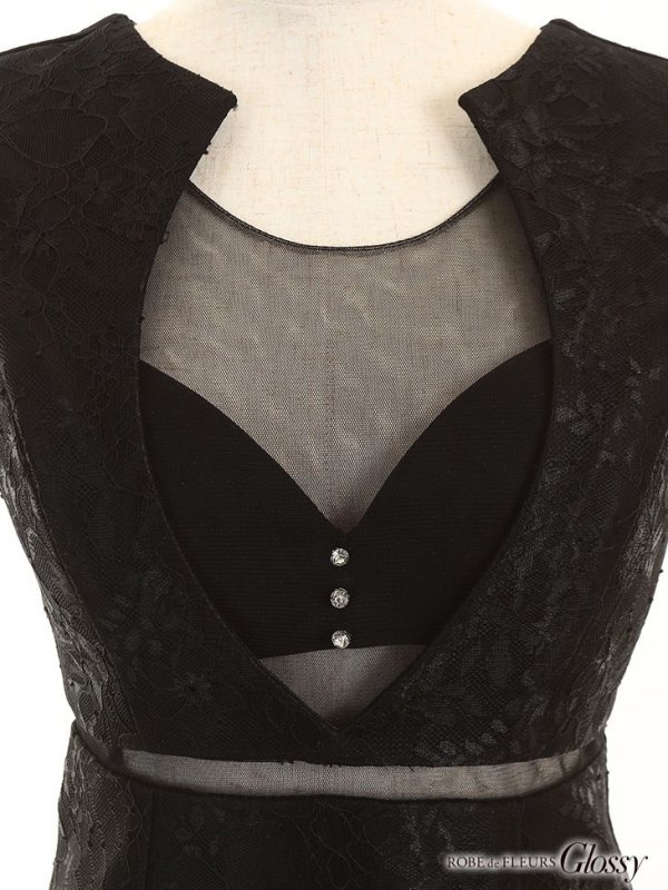 画像6: XSサイズあり【Glossy/グロッシー】スパンコール/ バストカット/ キャミ/ タイト/ ミニドレス/ キャバドレス[OF08] (6)