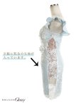 画像9: 【ROBE de FLEURS/ローブドフルール】サイドレース切替/ フラワー刺繍レース/ タイトミニ/ ミニドレス/ キャバドレス　[OF2] (9)