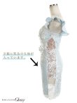 画像11: 【ROBE de FLEURS/ローブドフルール】サイドレース切替/ フラワー刺繍レース/ タイトミニ/ ミニドレス/ キャバドレス (11)