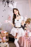 画像8: 【即日発送】ダーリンレースホワイトバニー【マリームーン】【ハロウィンコスプレ10点セット】【フリーサイズ/1カラー】[YMT] (8)