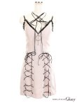 画像10: 【ROBE de FLEURS Glossy/ローブドフルール グロッシー】フロントジップ/ ZIP ストレッチ/ タイト/ ミニドレス/ キャバドレス[OF2] (10)