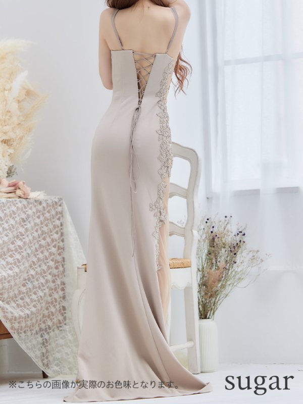 画像9: 【JEAN MACLEAN/ジャンマクレーン】マーメイド/ スパンコール刺繍/ サイドシアー/ ノースリーブ/ スピンドル/ ロング/ キャバドレス long[OF2A] (9)