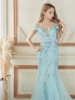 ブルー モデル：ほずみ　身長：158cm　着用サイズ：Sサイズ