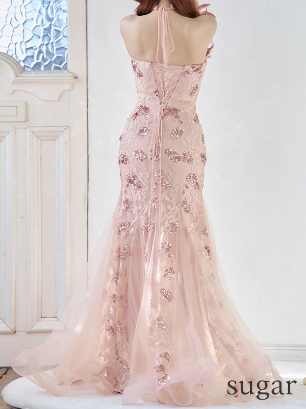 画像9: 【JEAN MACLEAN/ジャンマクレーン】マーメイド/ スパンコール刺繍/ レース/ スピンドル/ アメスリ/ ロング/ キャバドレス long[OF2A] (9)