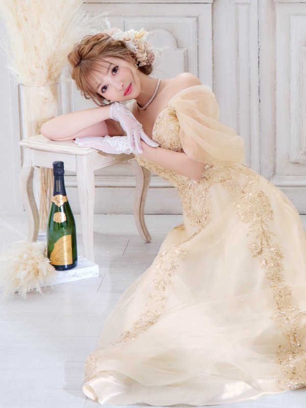 画像16: 【秋元帆華 / 関西コレクション着用】Lサイズあり【JEAN MACLEAN/ジャンマクレーン】オフショル/ スパンコール刺繍/ ワンカラー/ スピンドル/ プリンセス/ ロングドレス/ キャバドレス long[OF2A] (16)