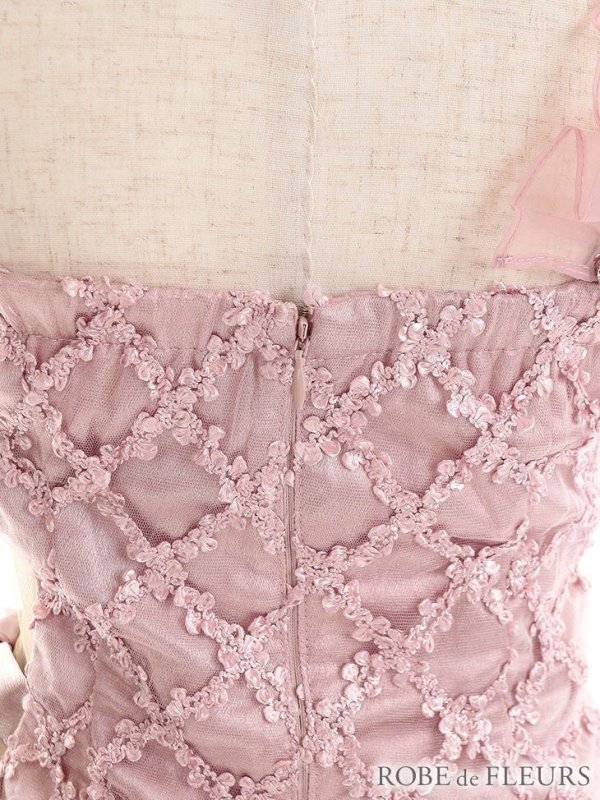 画像16: XSサイズあり【ROBE de FLEURS/ローブドフルール】ジュエリー/ リボン/ タイト/ ミニドレス/ キャバドレス[OF08] (16)