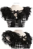 画像10: 【ROBE de FLEURS/ローブドフルール】チェックツイード/ リボン/ タイト/ ミニドレス/ キャバドレス[OF2] (10)