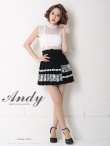 画像2: 【Andy ANDY Fashion Press 06 COLLECTION 07】レース/ ノースリーブ/プリーツ/ 切り替え/ タイト/ ミニドレス/ キャバドレス[OF05] (2)