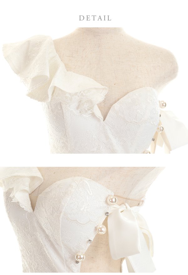 画像6: 【XSサイズあり】【ROBE de FLEURS/ローブドフルール】ジュエリー/ リボン/ タイト/ ミニドレス/ キャバドレス[OF08] (6)