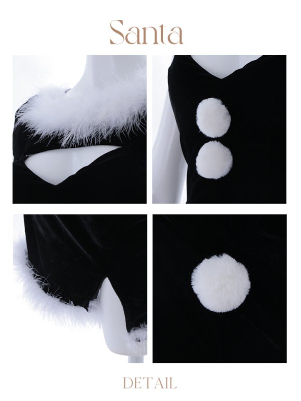 画像29: SALE!【サンタコス 5点セット】【S-Mサイズ/2カラー】セクシーバニーサンタコスプレ[YMT] (29)