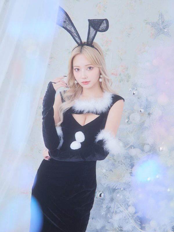 画像3: SALE!【サンタコス 5点セット】【S-Mサイズ/2カラー】セクシーバニーサンタコスプレ[YMT] (3)