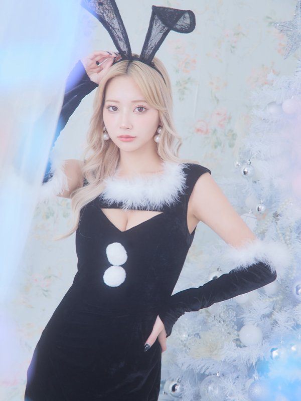 画像11: SALE!【サンタコス 5点セット】【S-Mサイズ/2カラー】セクシーバニーサンタコスプレ[YMT] (11)