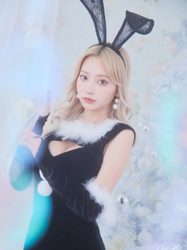 画像14: SALE!【サンタコス 5点セット】【S-Mサイズ/2カラー】セクシーバニーサンタコスプレ[YMT] (14)