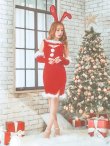 画像9: SALE!【サンタコス 5点セット】【S-Mサイズ/2カラー】セクシーバニーサンタコスプレ[YMT] (9)