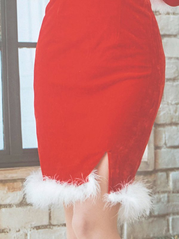 画像14: SALE!【サンタコス 5点セット】【S-Mサイズ/2カラー】セクシーバニーサンタコスプレ[YMT] (14)