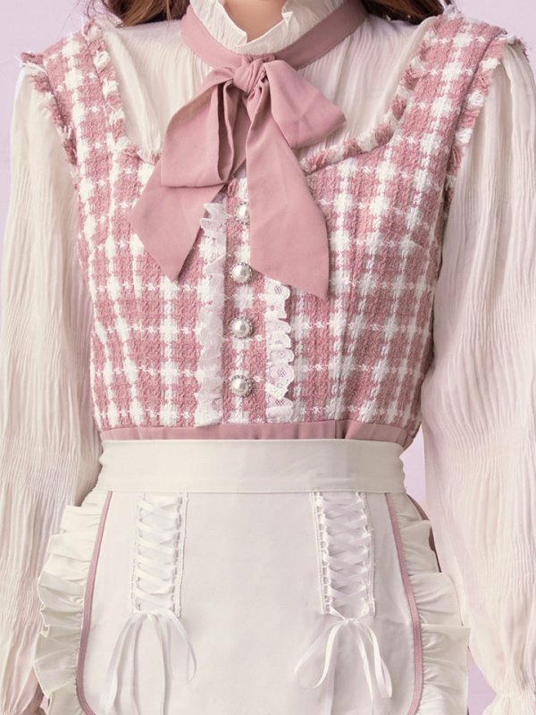 画像10: 【即日発送】ツイードキャットワンピースコスプレ/マーメイドスカート【sugar nineハロウィン3点セット】【S-Lサイズ/1カラー】[OF01] (10)