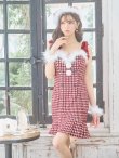 画像25: SALE!【サンタコス 4点セット】【S-Lサイズ/2カラー】ショルダーリボン千鳥タイトサンタコスプレ[YMT] (25)