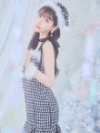 画像27: SALE!【サンタコス 4点セット】【S-Lサイズ/2カラー】肩リボンブラック千鳥タイトサンタコスプレ[YMT] (27)