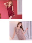 画像3: 【XSサイズあり】【Glossy/グロッシー】サイドレース切替/ フロントジップ/ ZIP タイト/ ミニドレス/ キャバドレス[OF2] (3)
