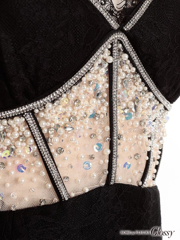 画像13: 【Glossy/グロッシー】チュール/ ラグジュアリー/ タイト/ ミニドレス/ キャバドレス【OF08】 (13)