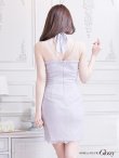 画像6: 【Glossy/グロッシー】バストクロスジップ/ ZIP 片サイドレース切替/ タイト/ ミニドレス/ キャバドレス[OF08] (6)