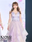 画像1: 【鈴音りん / 関西コレクション着用】【Lip line/リップライン】フラワー刺繍/ 2段フレア/ Aライン/ チュール/ プリンセス/ ロングドレス/ キャバドレスlong[HC03] (1)