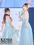 画像2: 【星野ティナ / 関西コレクション着用】【Lip line/リップライン】フラワー刺繍/ 2段フレア/ Aライン/ チュール/ プリンセス/ ロングドレス/ キャバドレスlong[HC03] (2)