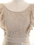 画像2: Lサイズあり【DEA. by ROBE de FLEURS/ディアバイローブドフルール】パール/ フリル/レース / タイト/ ミニドレス/ キャバドレス[OF2] (2)
