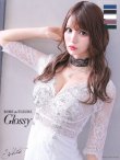 画像1: 【XS-Lサイズあり】【ROBE de FLEURS Glossy/ローブ・ド・フルール グロッシー】刺繍レース/ ビジュー/ タイト/ ミニドレス/ キャバドレス[OF2] (1)