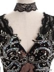 画像15: 【XS-Lサイズあり】【ROBE de FLEURS Glossy/ローブ・ド・フルール グロッシー】刺繍レース/ ビジュー/ タイト/ ミニドレス/ キャバドレス[OF2] (15)