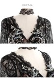画像14: 【XS-Lサイズあり】【ROBE de FLEURS Glossy/ローブ・ド・フルール グロッシー】刺繍レース/ ビジュー/ タイト/ ミニドレス/ キャバドレス[OF2] (14)