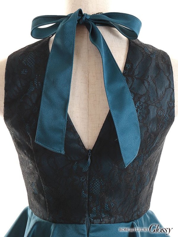 画像14: 【Glossy/グロッシー】ビジュー/ レース/ ペプラム/タイト/ ミニドレス/ キャバドレス【OF08】 (14)