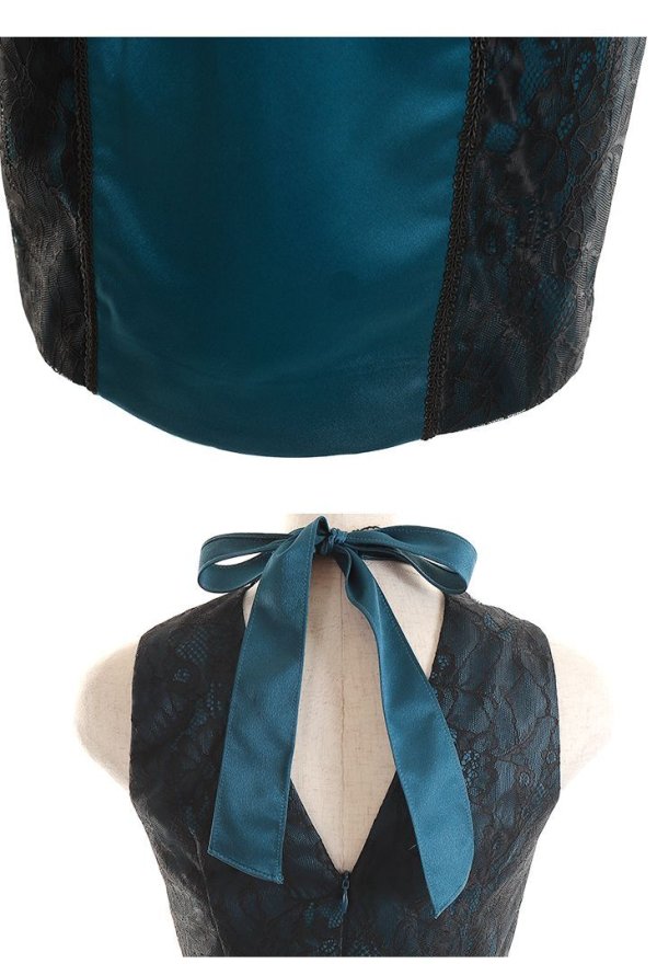 画像13: 【Glossy/グロッシー】ビジュー/ レース/ ペプラム/タイト/ ミニドレス/ キャバドレス【OF08】 (13)