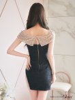 画像5: XSサイズあり【Glossy/グロッシー】ノースリーブ/ バストジップ/ ラップ/ ベルト/ セットアップ/ ミニドレス/ キャバドレス[OF08] (5)