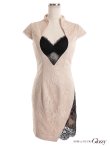 画像12: 【XSサイズあり】【ROBE de FLEURS Glossy/ローブドフルール グロッシー】レース切替/ 総レース/ タイトミニ/ ミニドレス/ キャバドレス[OF2] (12)