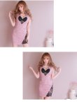 画像8: 【XSサイズあり】【ROBE de FLEURS Glossy/ローブドフルール グロッシー】レース切替/ 総レース/ タイトミニ/ ミニドレス/ キャバドレス[OF2] (8)