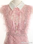 画像18: XSサイズあり【ROBE de FLEURS/ローブドフルール】ビジュー襟/ フラワーレース/ タイト/ ミニドレス/ キャバドレス[OF2] (18)